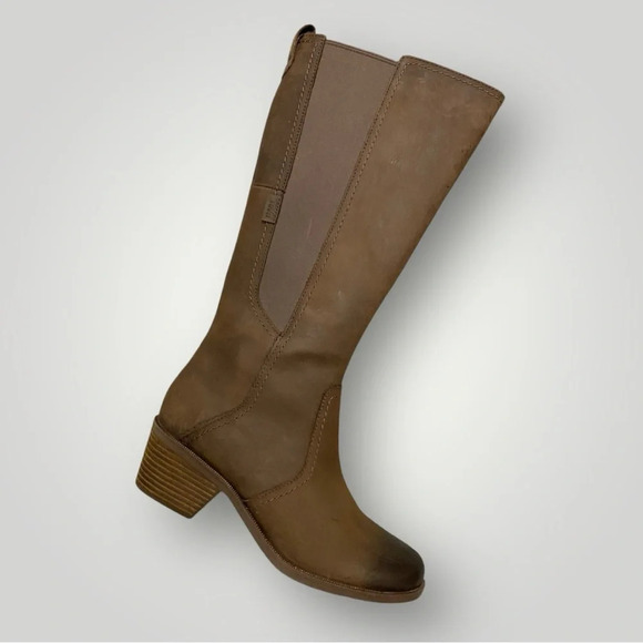 TEVA Anaya Tall Waterproof Boot Brown Sz 7.5 - Picture 3 of 14